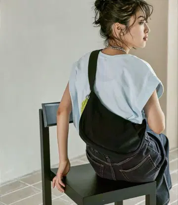 LEPSIM 발수 소프트 숄더 블랙