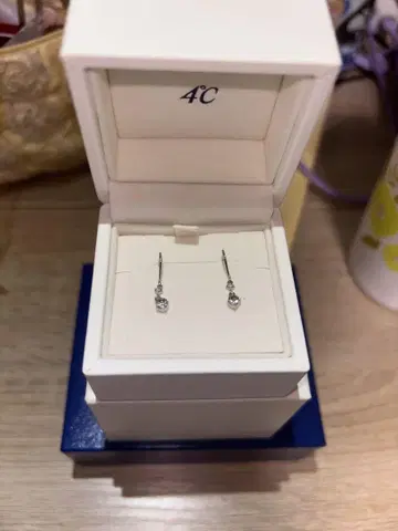 4C 실버 925 훅 귀걸이