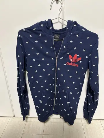adidas 캬리 파뮤파뮤 콜라보 올 패턴 집업 후드티