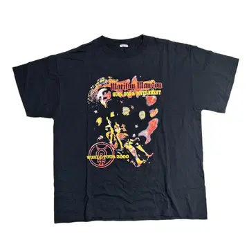 00s 마릴린 맨슨 marilyn manson 티셔츠 블랙 XL