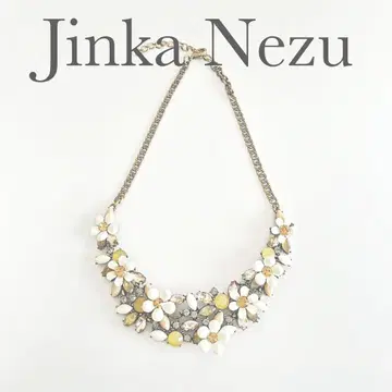 [ JinkaNezu ] 앤티크 화이트 프티 플라워 목걸이