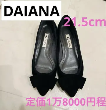 DIANA 블랙 스웨이드 펌프스