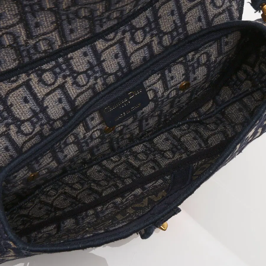 迪奥Oblique帆布中号马鞍包