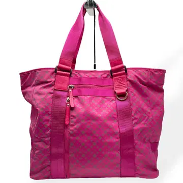 새상품급 러셋 토트백 숄더 대용량 핑크 올 패턴