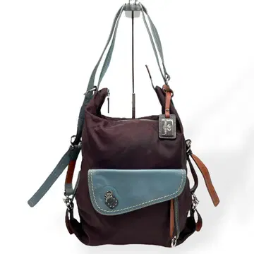 새상품급 PELLE BORSA 2way 백팩 숄더백 브라운