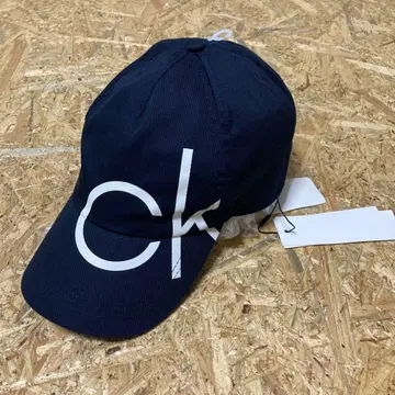택 포함 새상품 캘빈클라인 캡 Navy 빅 로고