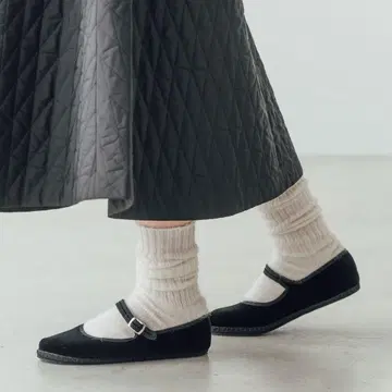 drogheriacrivellini 벨벳 스트랩 신발 24.5cm