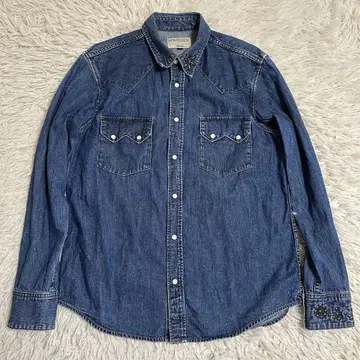 [Schott] 샷 데님 셔츠 덩거리 L RANCHER 스터드