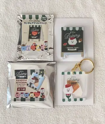 BT21 베이커리 RJ 랜덤 키체인 블랙 랜덤 클립