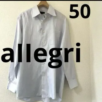 빅 사이즈 새상품급 aIIegri 셔츠 블라우스 라이트 블루 사이즈 50