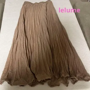 relume 플리츠 스커트 브라운 F