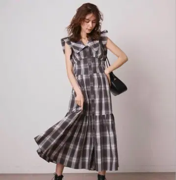 SNIDEL 코르셋 디자인 셔츠 원피스
