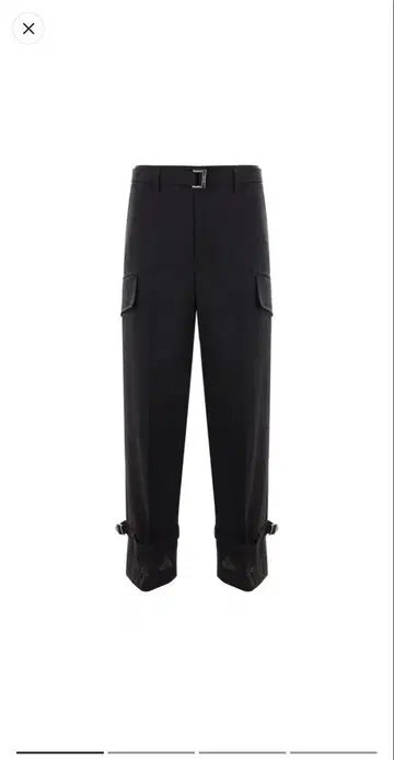 sacai 블랙 카고 팬츠 벨트 포함 사이즈:1