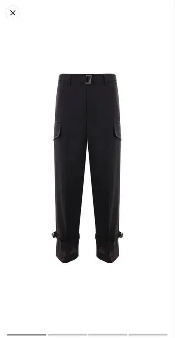 sacai 블랙 카고 팬츠 벨트 포함 사이즈:1