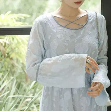 Bab 자카드 플레어 원피스