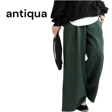 antiqua 와이드 팬츠 새상품급 그린 py-00713