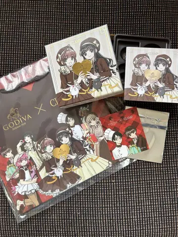 카드캡터 사쿠라 GODIVA 쇼핑백, 스티커 츠키노와토모요 & 샤오랑