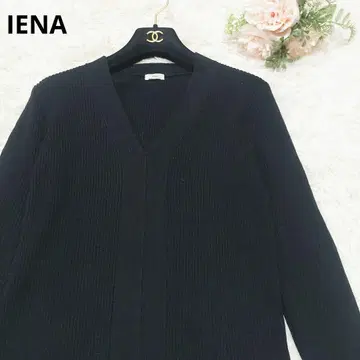 컨디션 최상 IENA 이에나 울 3x3 리브 V넥 풀오버