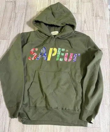 초레어 SAPEur 페이즐리 로고 후드티 사이즈 S