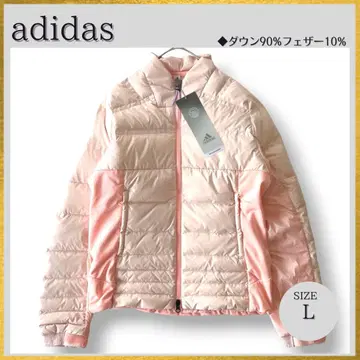 [택 포함 새상품] adidas 다운 자켓 핑크 L 사이즈 30800엔
