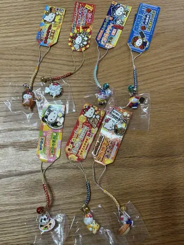 지역 한정 키티 매달기 스트랩 차이나타운 오기노야 오사카 명물