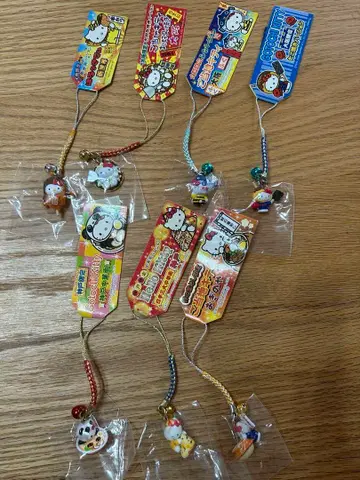 지역 한정 키티 매달기 스트랩 차이나타운 오기노야 오사카 명물