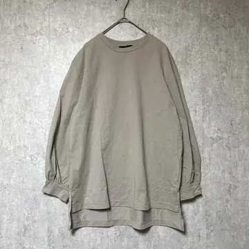 GALLORIA 긴팔 티셔츠 롱T 볼륨 소매 무지 심플 M