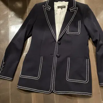ESCADA 네이비 테일러드 자켓