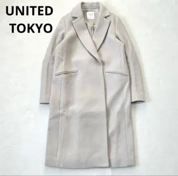 UNITED TOKYO 베이지 체스터 코트