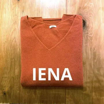 IENA 이에나 얇은 소재 긴팔 니트 홀가먼트 V넥 풀오버
