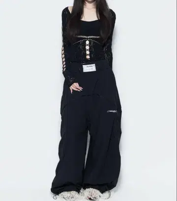 S nylon jersey pants lace THEREDTHREAD