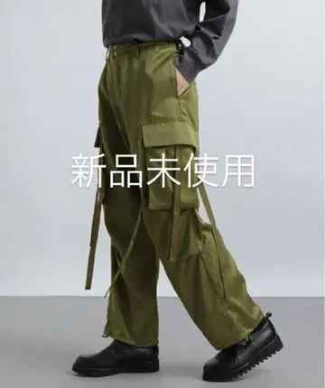 [ 미사용 새상품 ] HARE 새틴 테크노 카고 팬츠