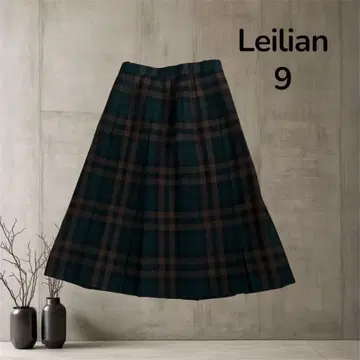 Leilian 레리안 롱 스커트 체크