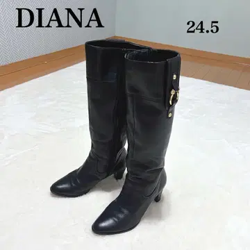 [ 컨디션 최상 ] DIANA 블랙 롱 부츠 24.5