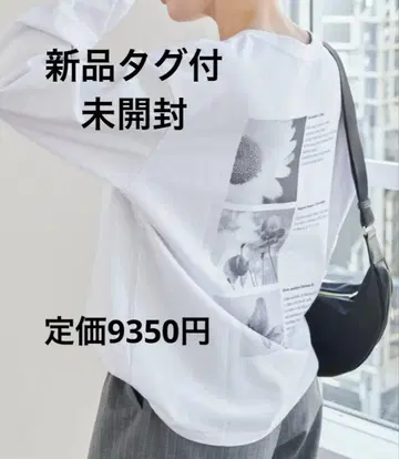 택 포함 새상품 Spick and Span 사진 롱 T