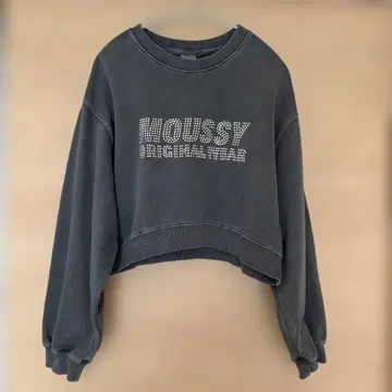 MOUSSY 큐빅 크롭 트레이닝복
