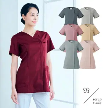 주쇼 몽블랑 스크럽 여성용 L 차콜 블랙 신색상 정가 7000엔