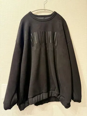 SHAREEF 'BARCODE' MICRO SUEDE SWEAT