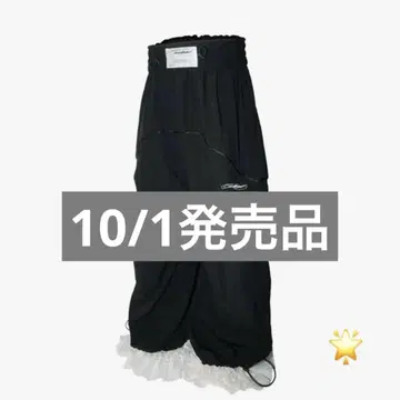 S nylon jersey pants lace theredthread