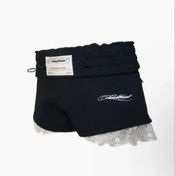 S jersey shorts lace BLACK