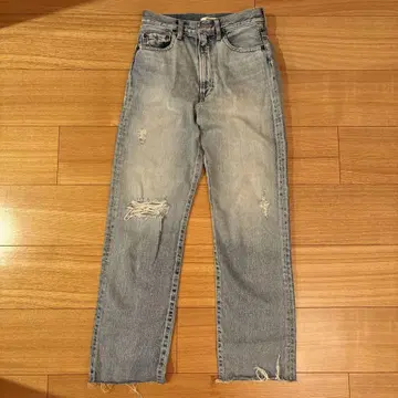 [ 새상품급 ] snidel 스나이델 데미지 데님