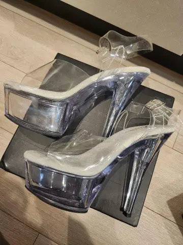 Pleaser 클리어 하이힐 펌프스 24.5~25.0cm