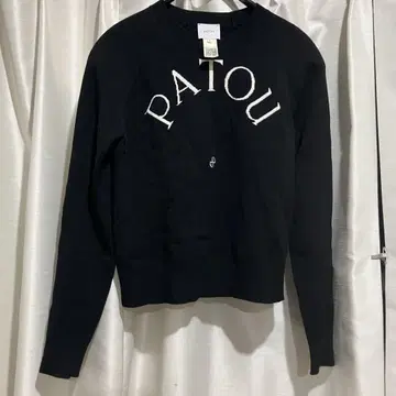PATOU 블랙 로고 스웨터 M 사이즈
