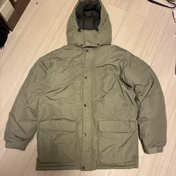 몽벨 로간 다운 후드티 남성용 XL 카키