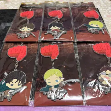 진격의 거인 러버 스트랩 6종류