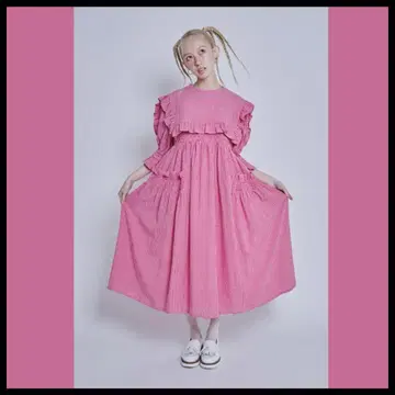 캔디 스트리퍼 SHIRRING SAILOR 드레스 7부 소매