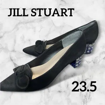 [ 새상품급 ] JILL STUART 블랙 스웨이드 펌프스 23.5 비쥬