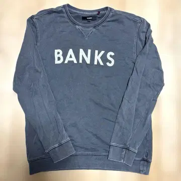 BANKS 그레이 크루넥 트레이닝복 L