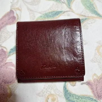 다크 브라운 가죽 접이식 지갑