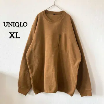 새상품급 유니클로 프리 스트레이너 빅 XL 브라운 크루넥 5809